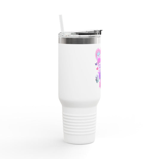 Motivational Insulated Travel Tumbler - 40oz