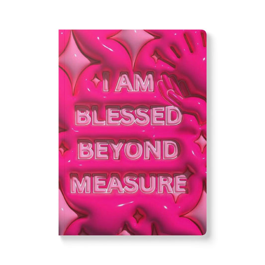Blessed Beyond Measure Softcover Journal | Inspirational Notebook, Gratitude Journal, Gift for Her, Self-Care Essentials, Motivational Diary