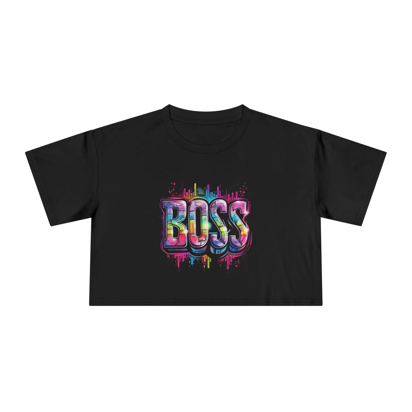 Boss Babe Women's Crop Tee | Trendy Urban Fashion Top | Perfect Gift for Bosses | Stylish Summer Tee | Empowerment Tee