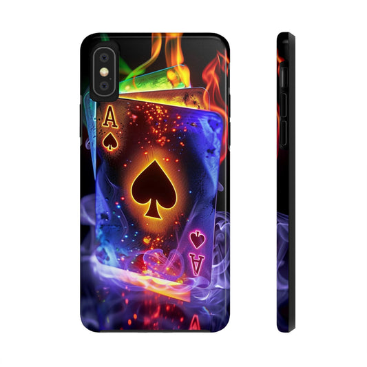 Ace of Spades Tough Phone Cases, Gaming Phone Cover, Gift for Gamers, Protective Case, Stylish Phone Accessory, Unique Phone Case | Iphone case