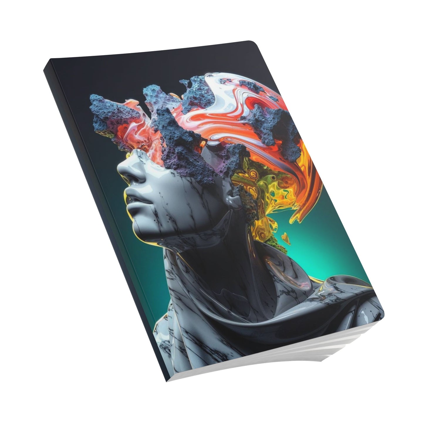Artistic Softcover Journal for Reflection, Creative Writing, Gift for Students, Unique Notebook, Personal Growth Diary
