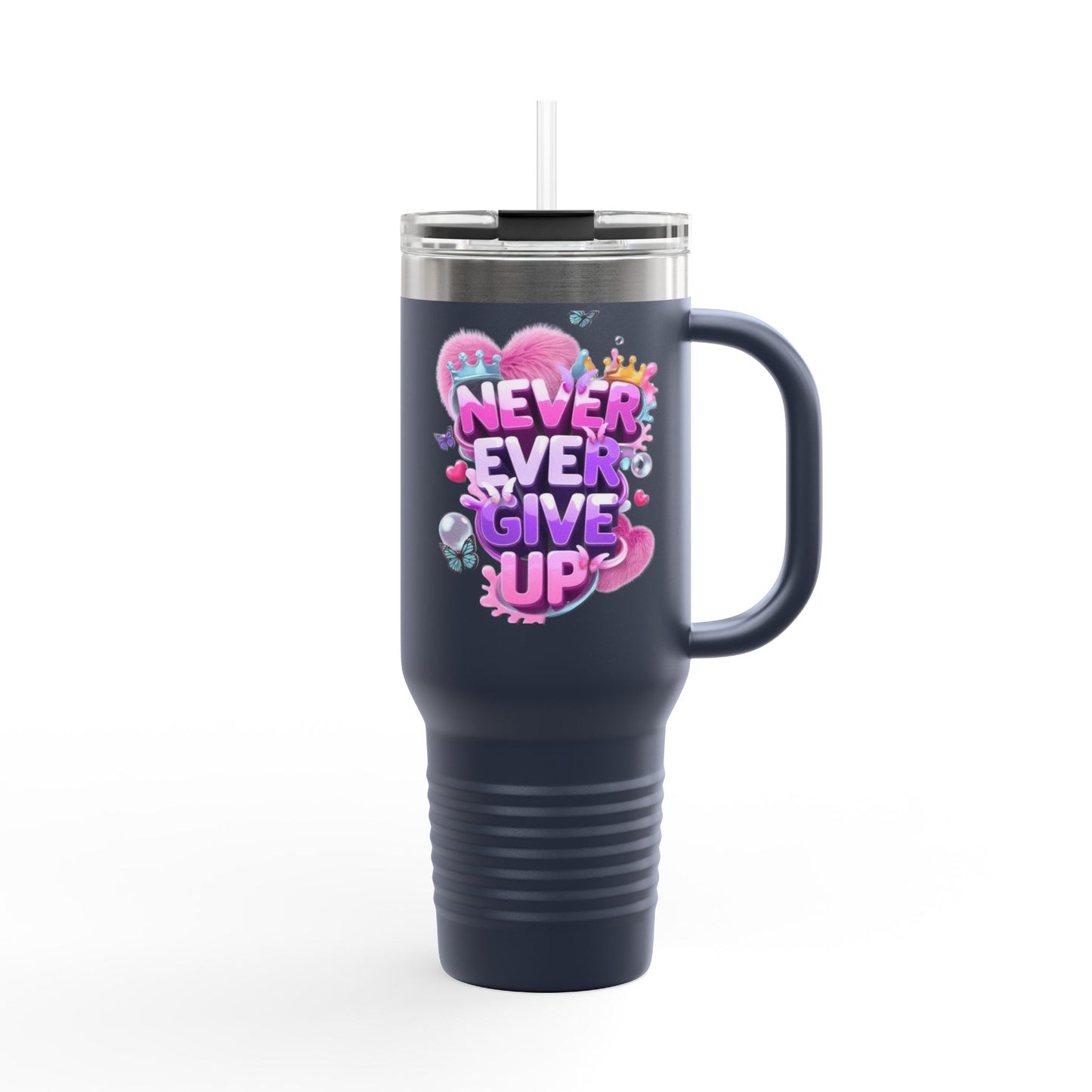 Motivational Insulated Travel Tumbler - 40oz
