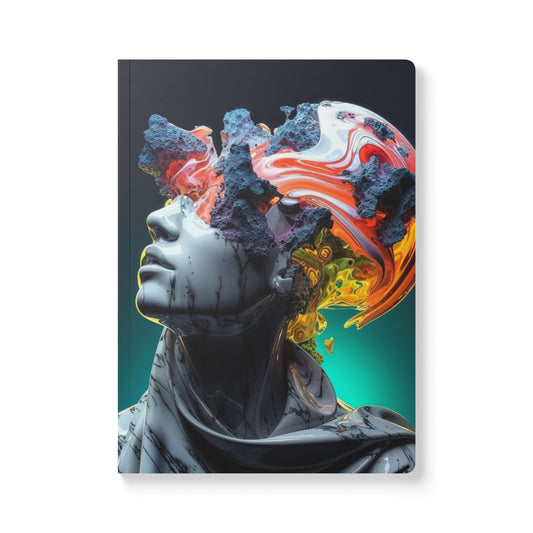 Artistic Softcover Journal for Reflection, Creative Writing, Gift for Students, Unique Notebook, Personal Growth Diary