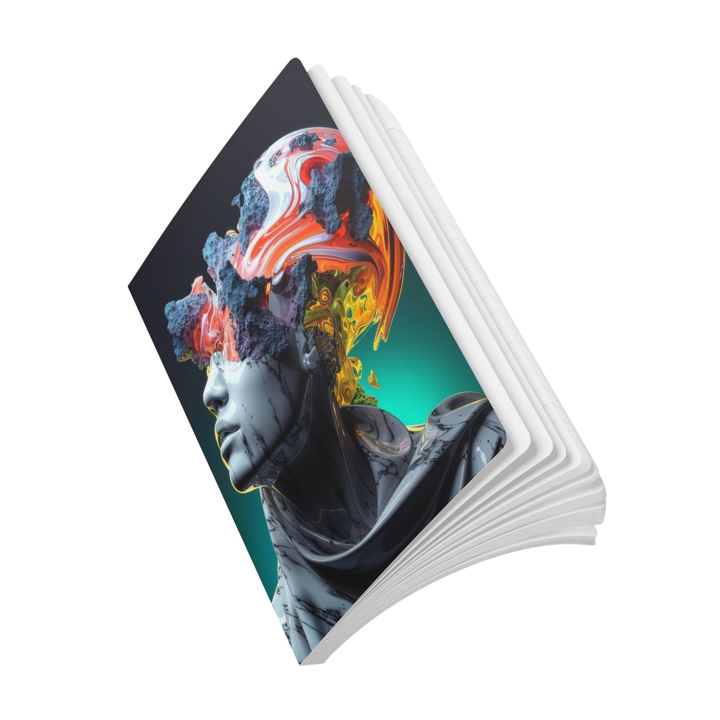 Artistic Softcover Journal for Reflection, Creative Writing, Gift for Students, Unique Notebook, Personal Growth Diary