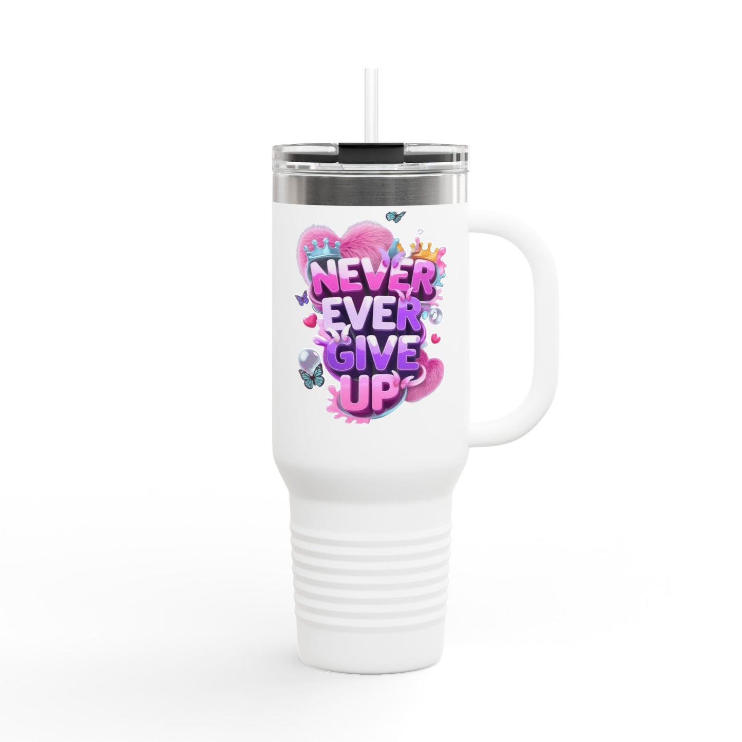 Motivational Insulated Travel Tumbler - 40oz