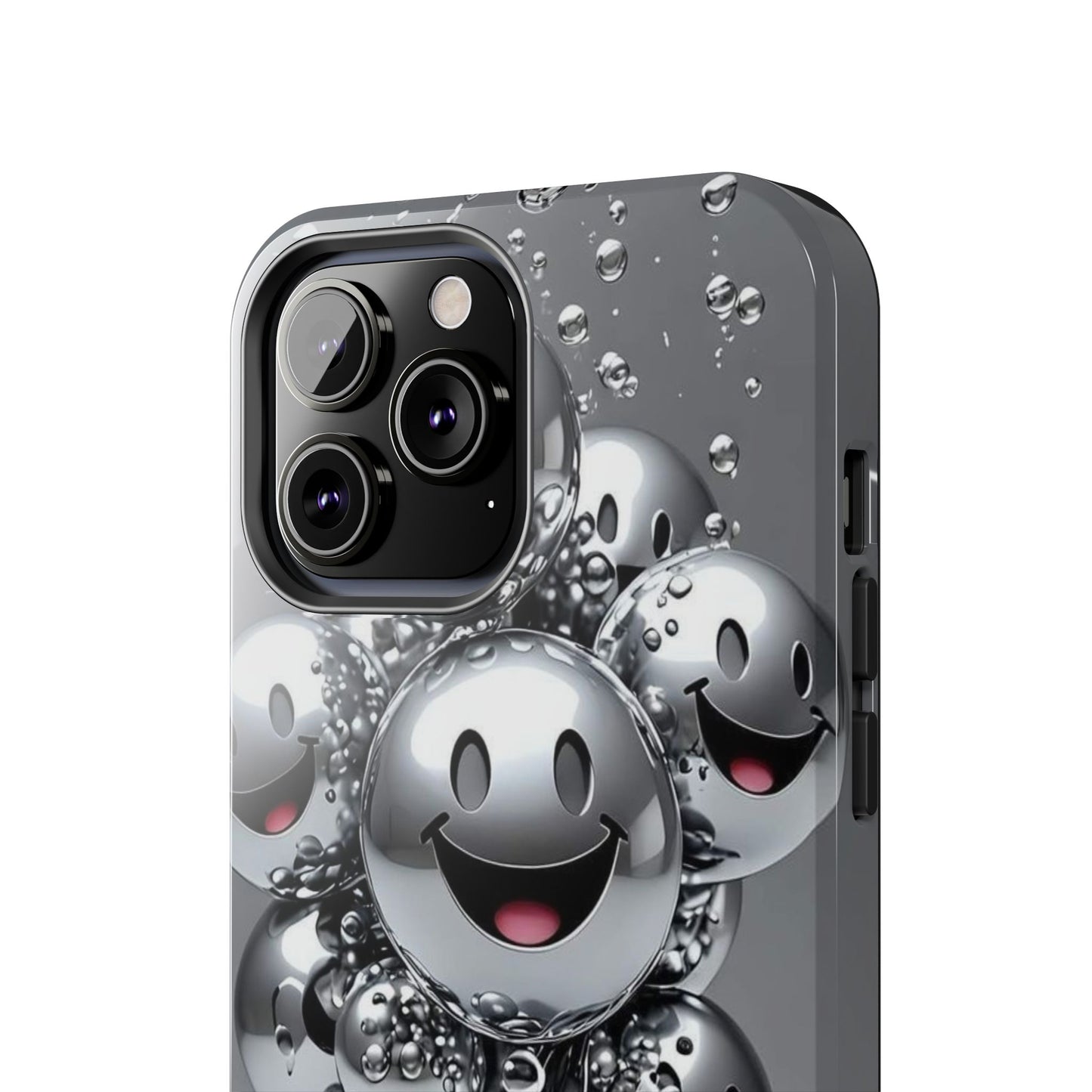 Smiley Bubble Tough Phone Cases - Durable Smartphone Protection, Fun Happy Face Design, Perfect for Gift | Iphone Case