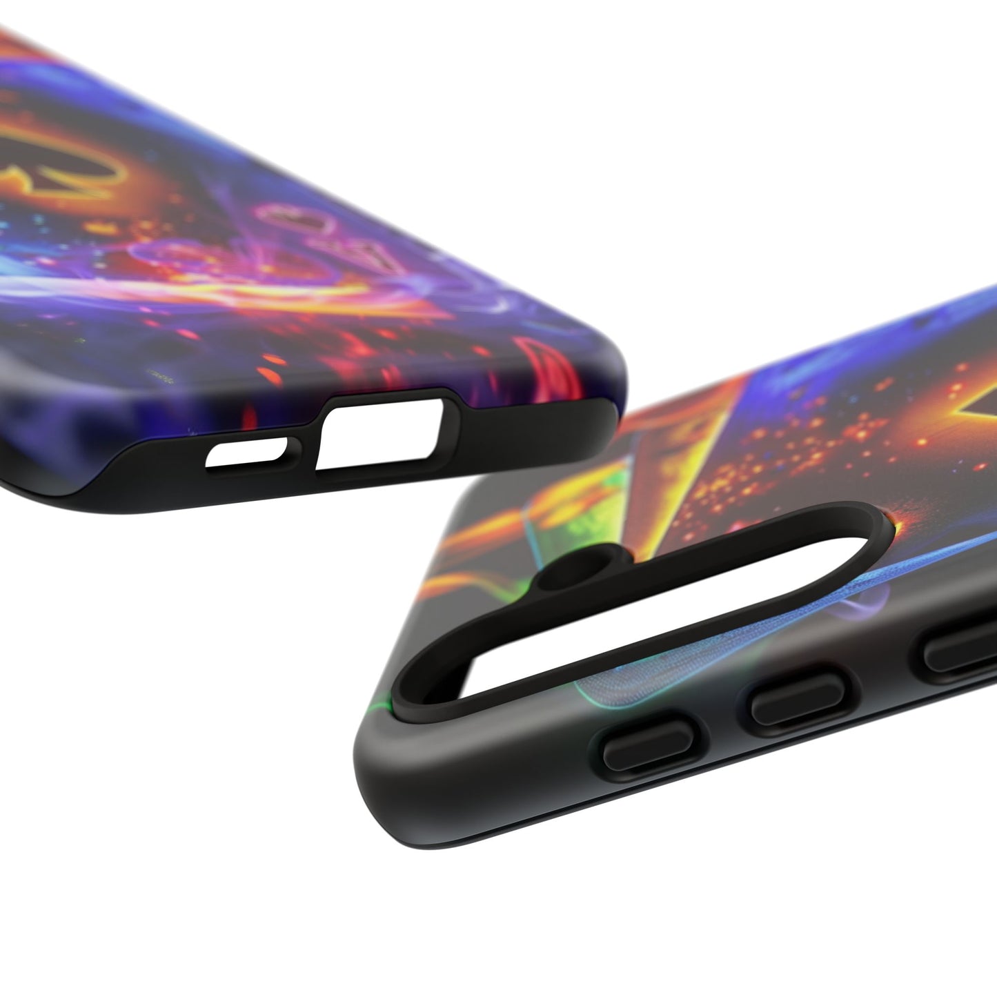 Vibrant Phone Case with Ace of Spades Design, Tough Phone Cover, Colorful Gift for Gamer| Samsung Case