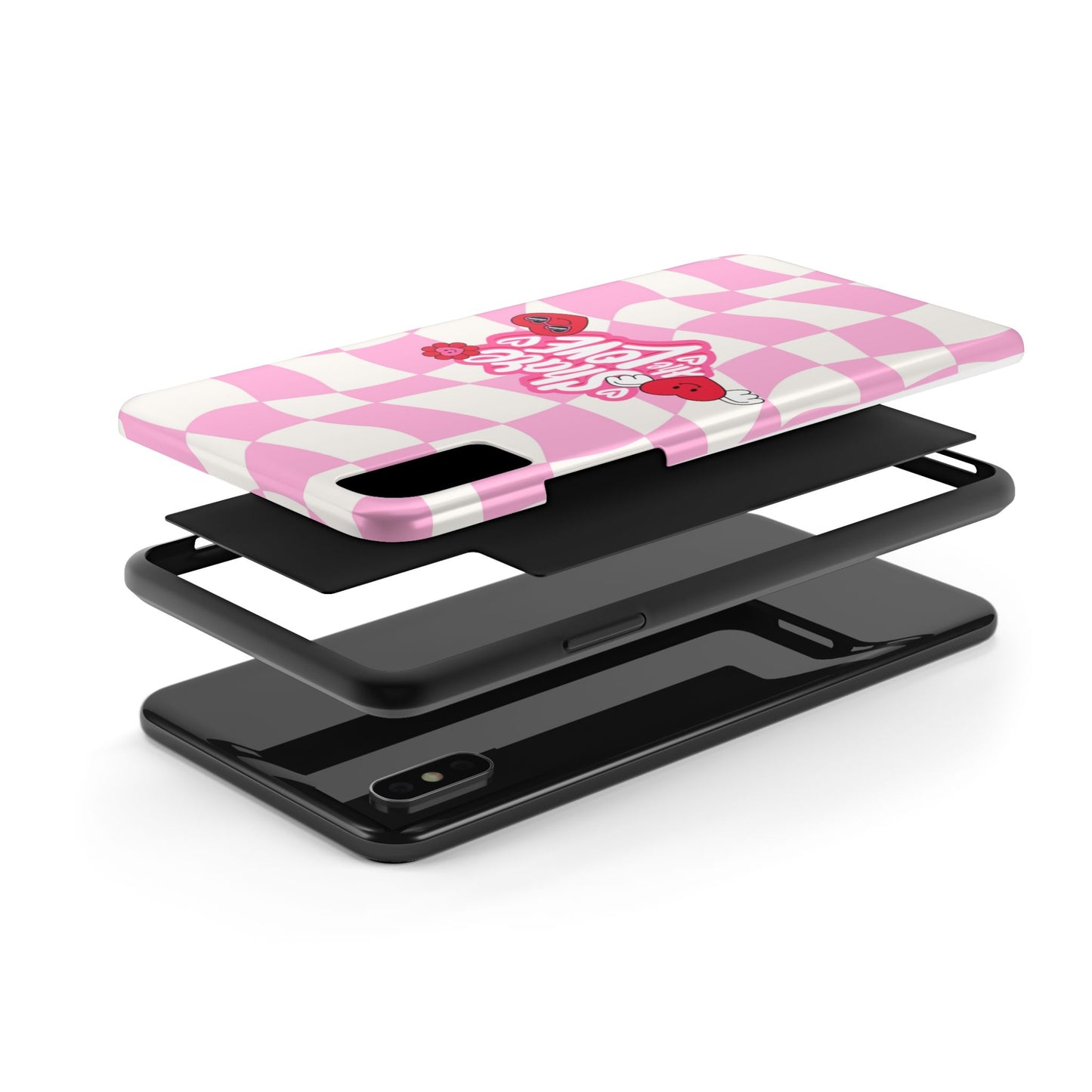 Share the Love Tough Phone Cases - Cute Heart Designs for Valentine's Day, Cute Phone Accessories, Gifts for Teens, Stylish Phone Covers