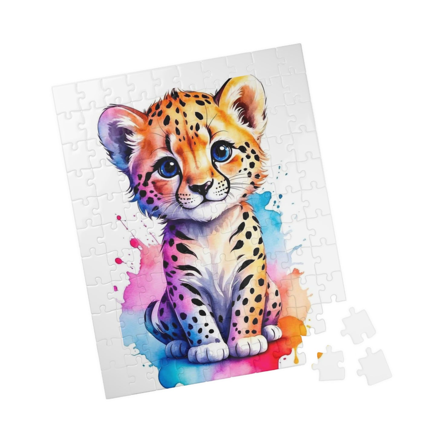 Colorful Leopard Puzzle - Fun Family Activity for All Ages, Perfect Gift for Kids, Game Night, Animal Lover, Creative Challenge