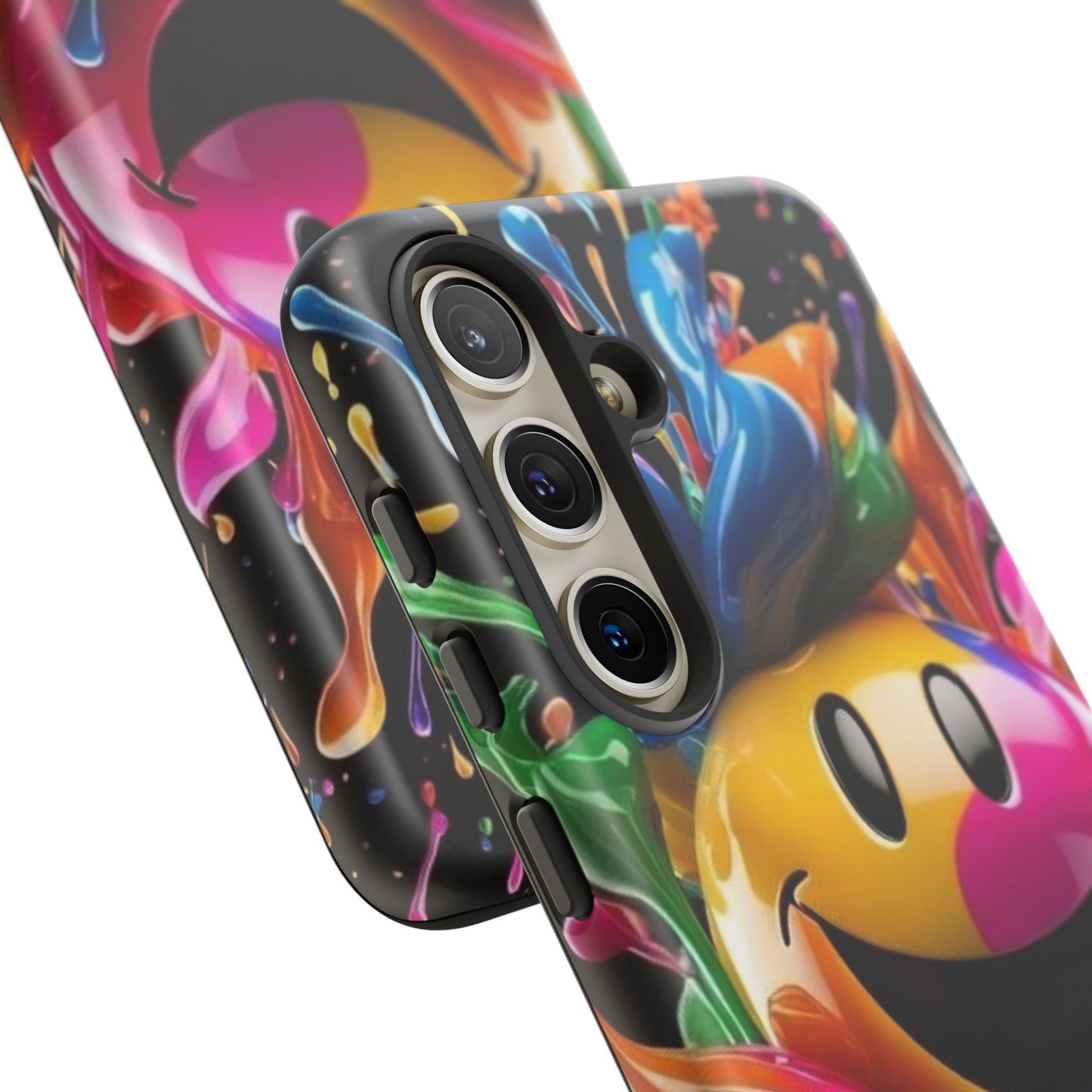 Colorful Smiley Phone Case - Fun and Funky, Vibrant Design, Gift for Friends, Cute Accessories, Unique Phone Cover | Samsung Case