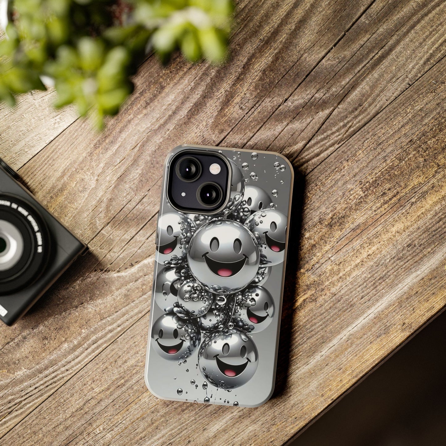 Smiley Bubble Tough Phone Cases - Durable Smartphone Protection, Fun Happy Face Design, Perfect for Gift | Iphone Case