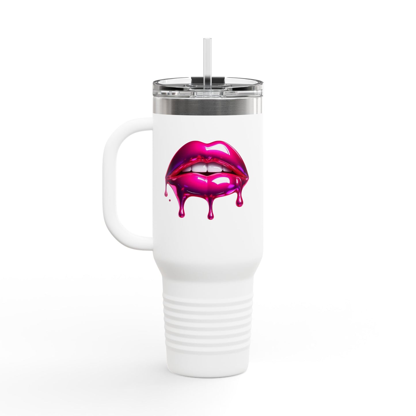 Vibrant Kiss Insulated Travel Tumbler, 40oz