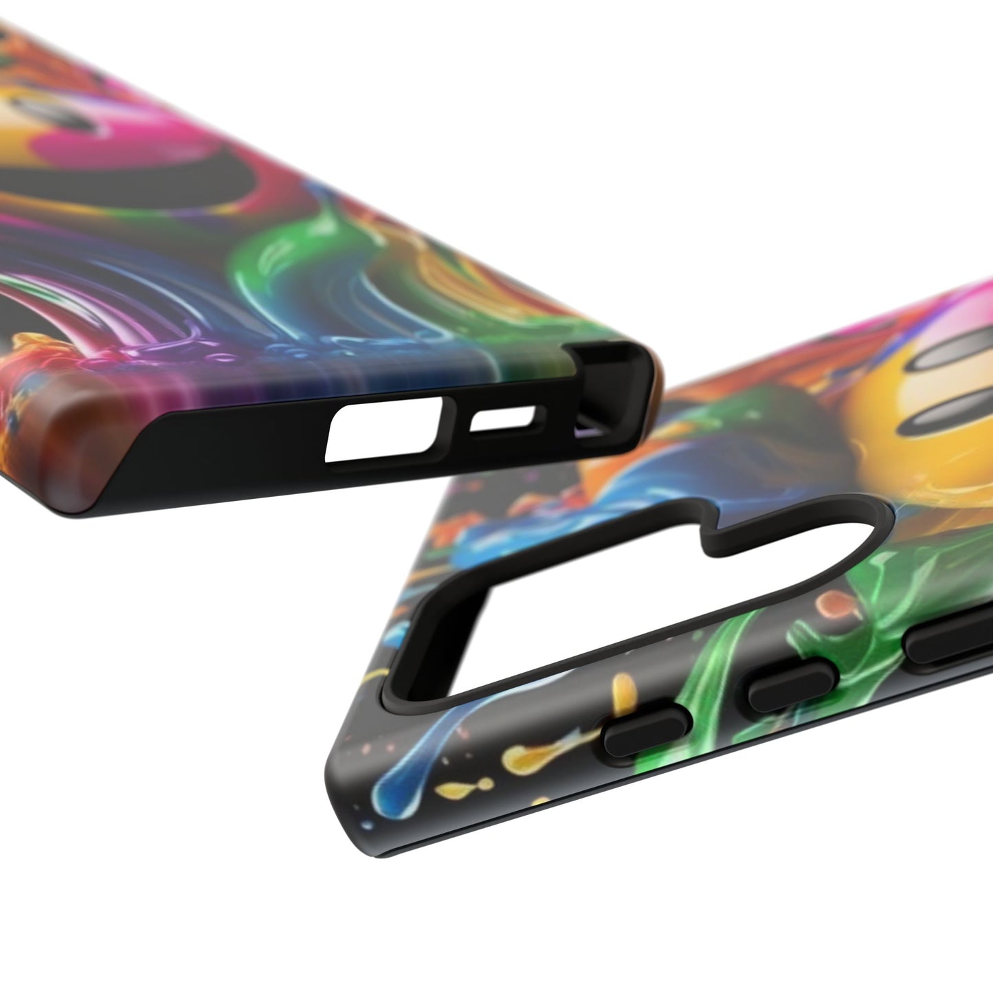 Colorful Smiley Phone Case - Fun and Funky, Vibrant Design, Gift for Friends, Cute Accessories, Unique Phone Cover | Samsung Case