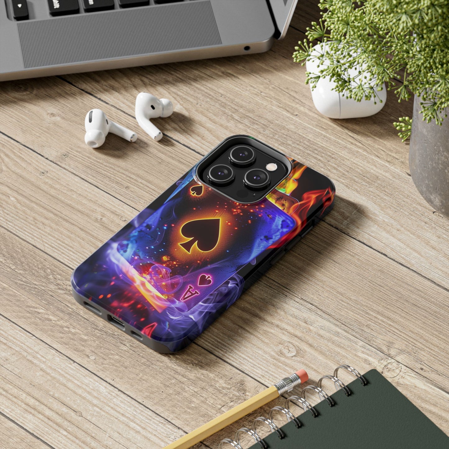 Ace of Spades Tough Phone Cases, Gaming Phone Cover, Gift for Gamers, Protective Case, Stylish Phone Accessory, Unique Phone Case | Iphone case