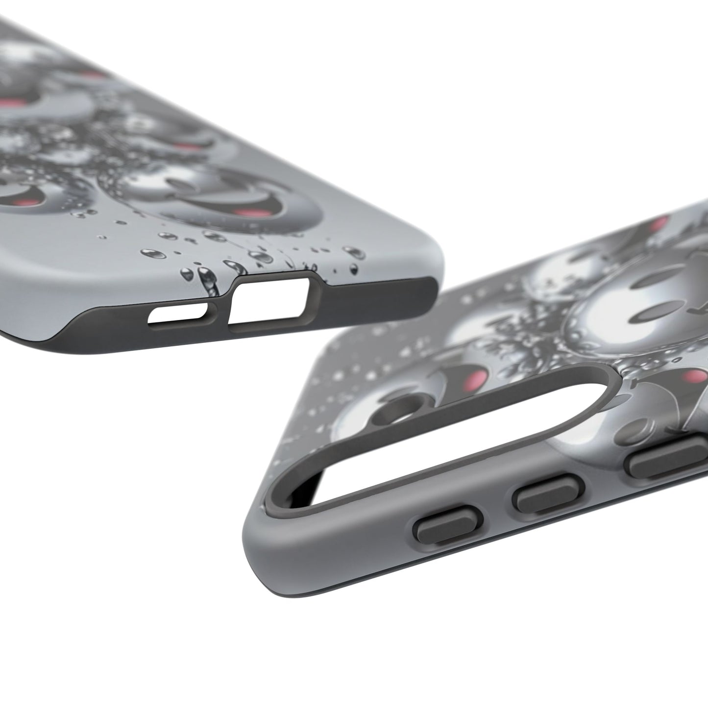 Cheerful Phone Case with Smiley Faces, Tough and Fun Case for You, Gift for Friends, Unique Smartphone Cover, Bubble Design | Samsung Case