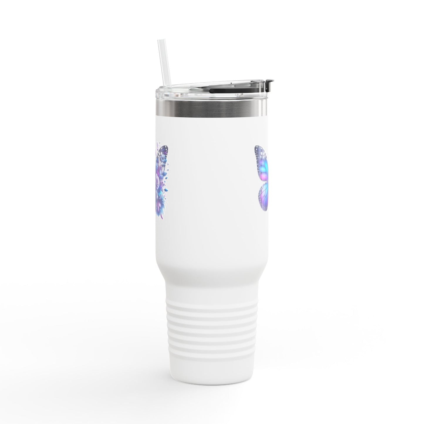 Colorful Butterfly Insulated Travel Tumbler, 40oz