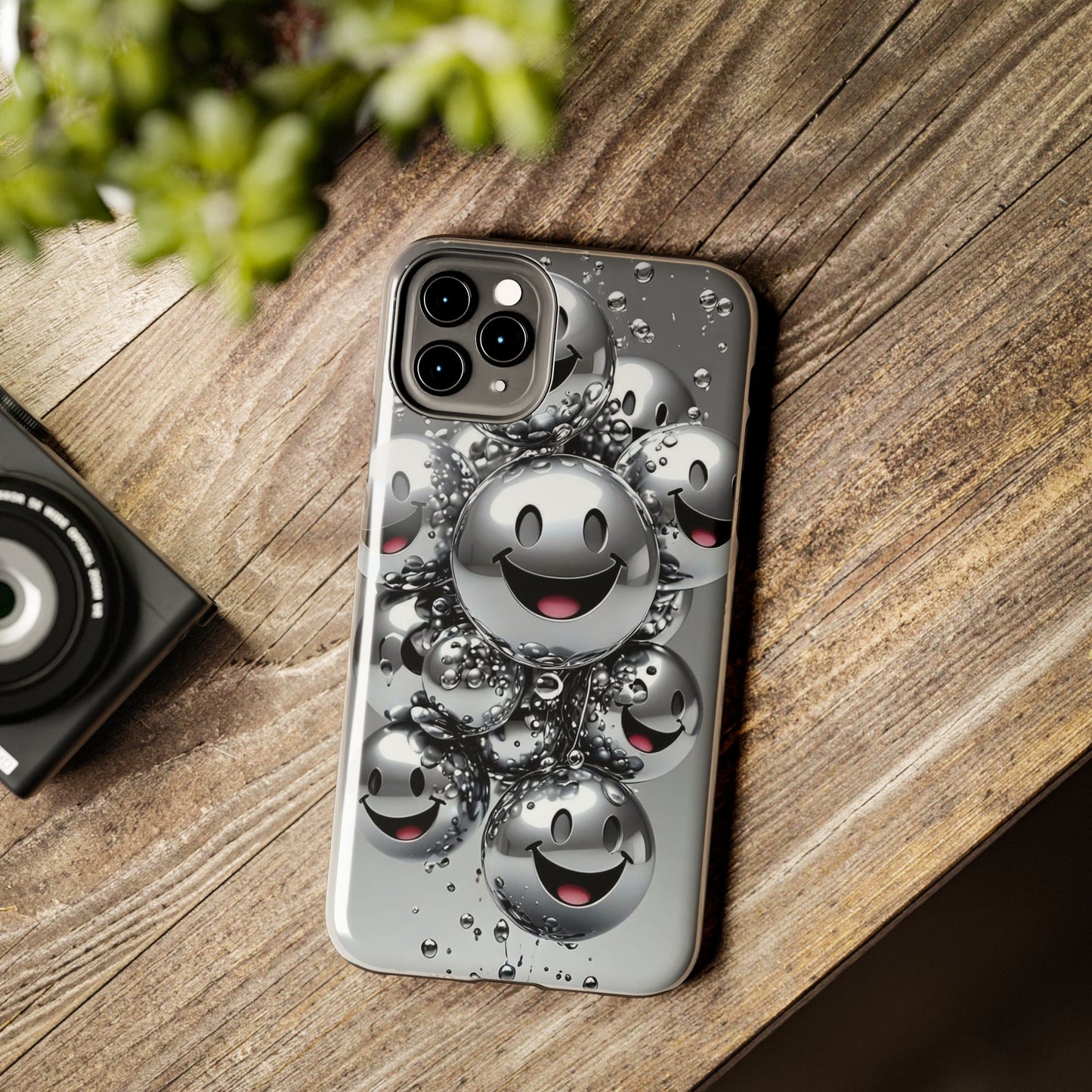 Smiley Bubble Tough Phone Cases - Durable Smartphone Protection, Fun Happy Face Design, Perfect for Gift | Iphone Case