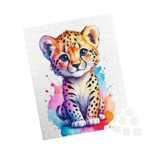 Colorful Leopard Puzzle - Fun Family Activity for All Ages, Perfect Gift for Kids, Game Night, Animal Lover, Creative Challenge