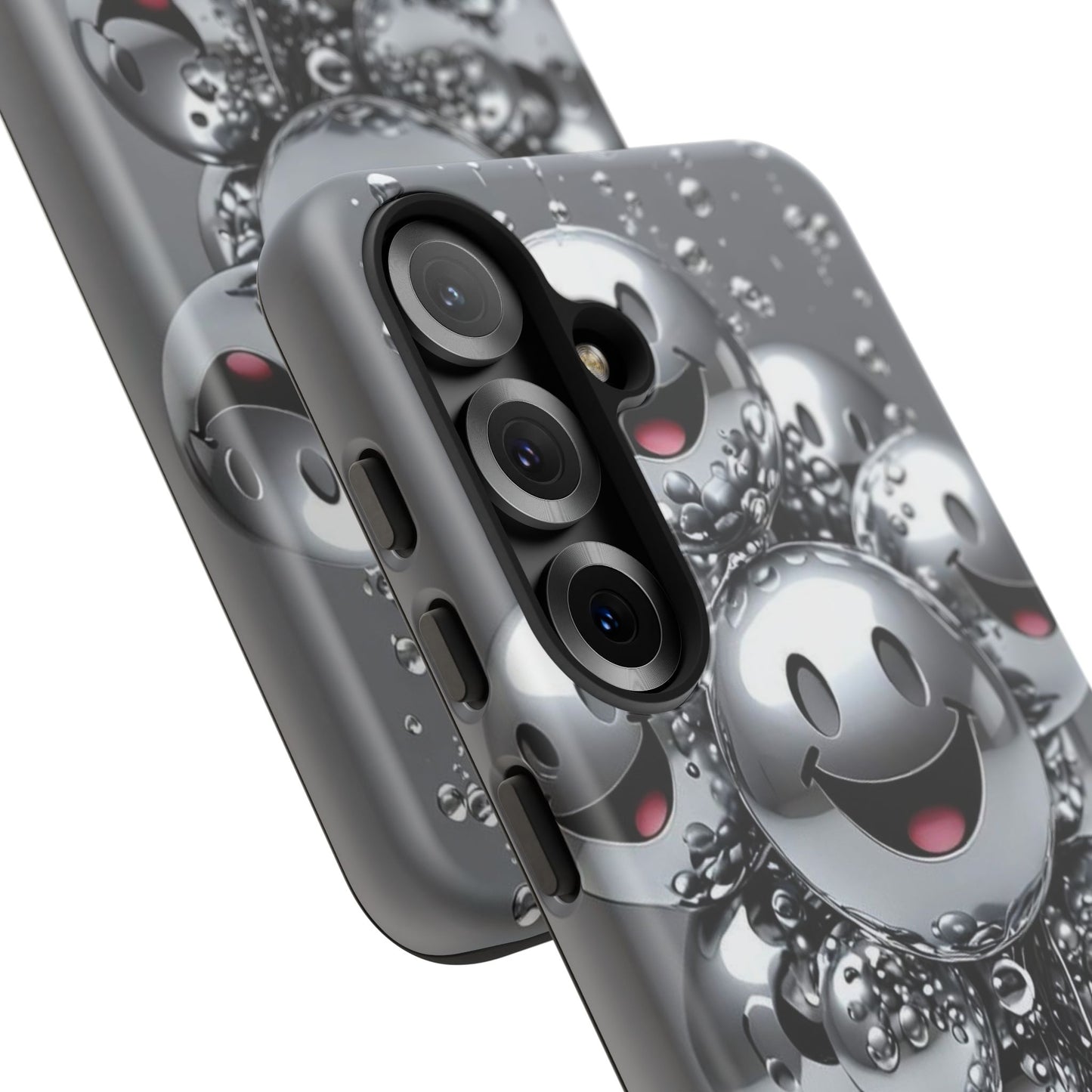 Cheerful Phone Case with Smiley Faces, Tough and Fun Case for You, Gift for Friends, Unique Smartphone Cover, Bubble Design | Samsung Case