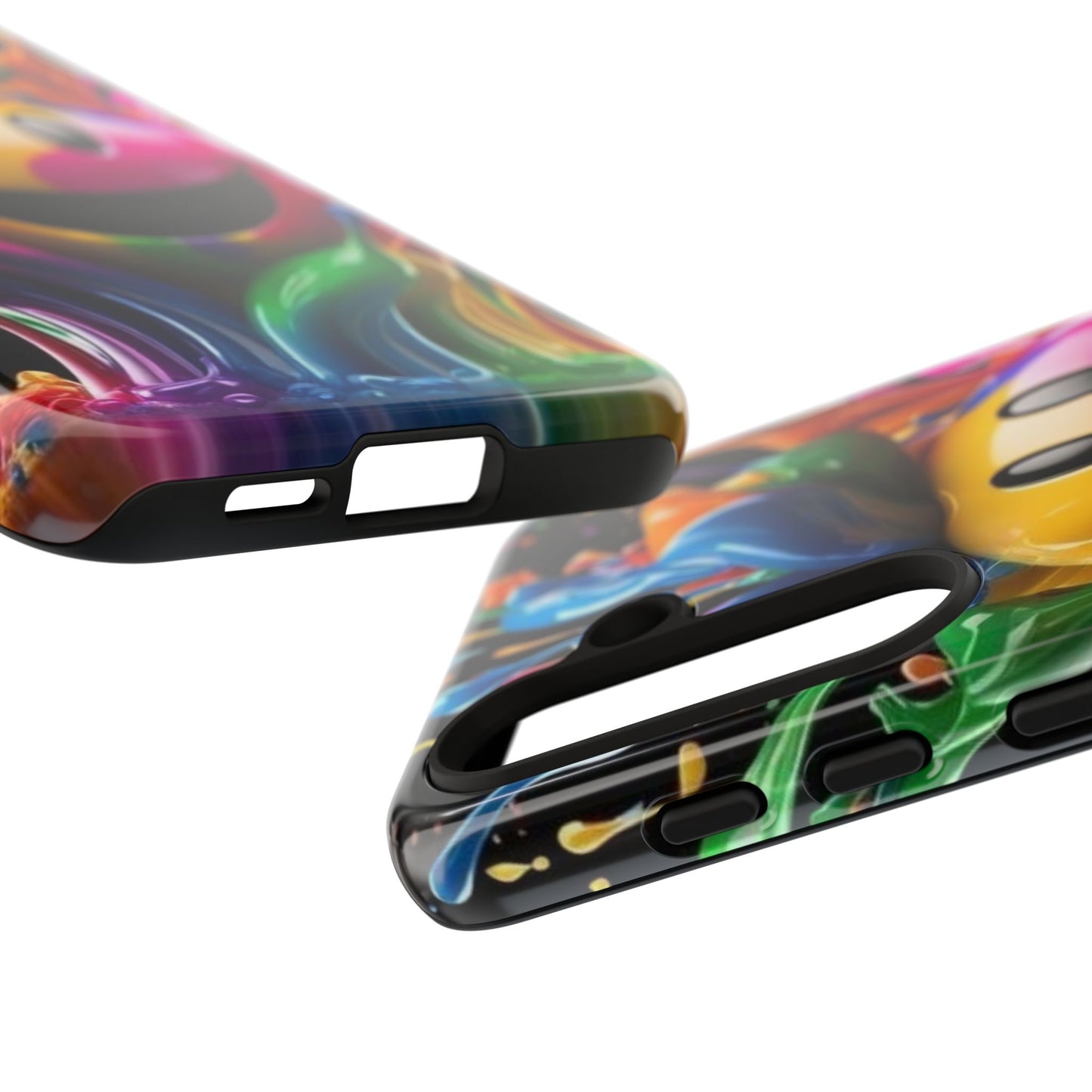 Colorful Smiley Phone Case - Fun and Funky, Vibrant Design, Gift for Friends, Cute Accessories, Unique Phone Cover | Samsung Case