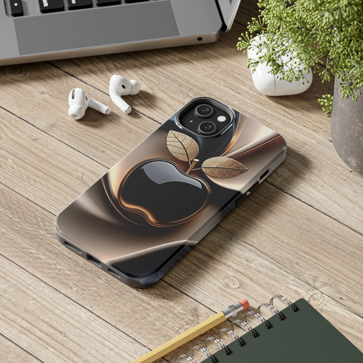 Sleek Apple-Inspired Tough Phone Cases, Stylish Smartphone Protection, Gift for Tech Lovers, Unique Phone Accessories | Iphone case