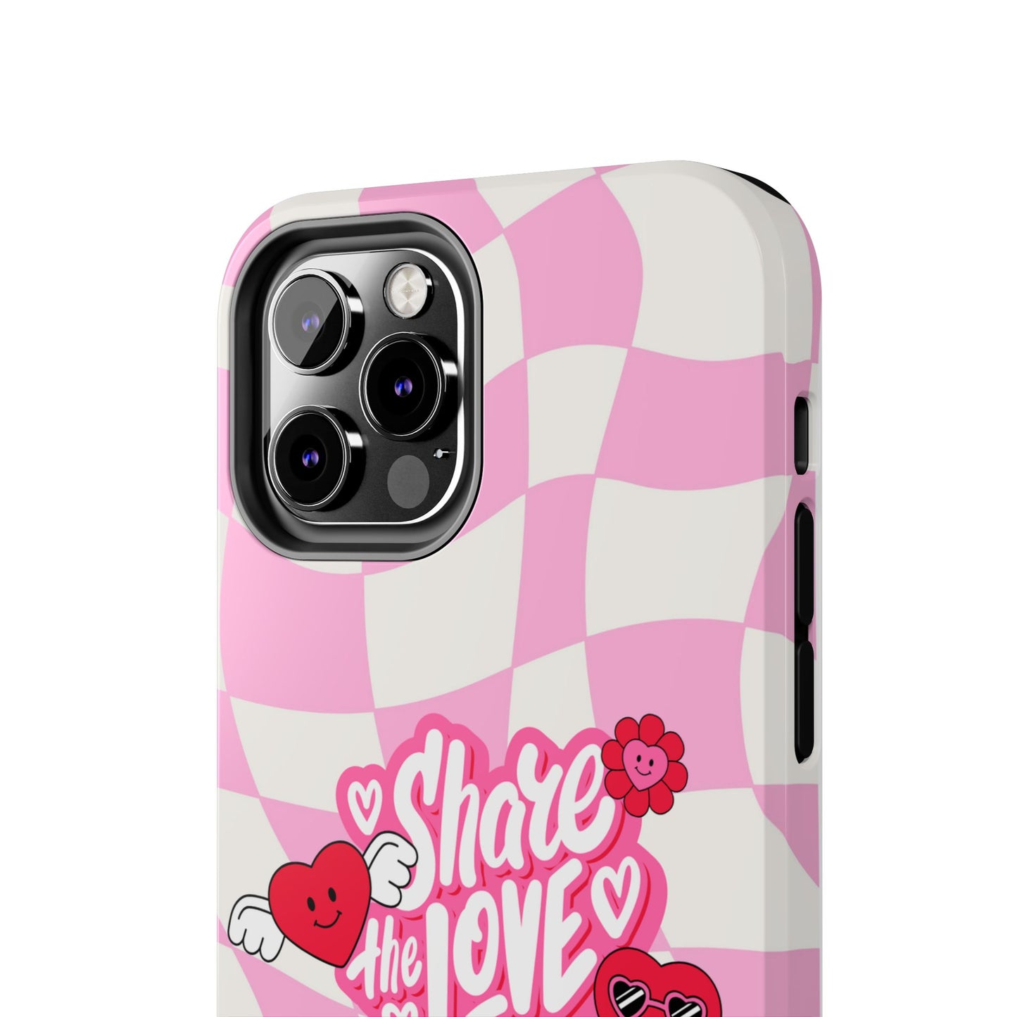 Share the Love Tough Phone Cases - Cute Heart Designs for Valentine's Day, Cute Phone Accessories, Gifts for Teens, Stylish Phone Covers