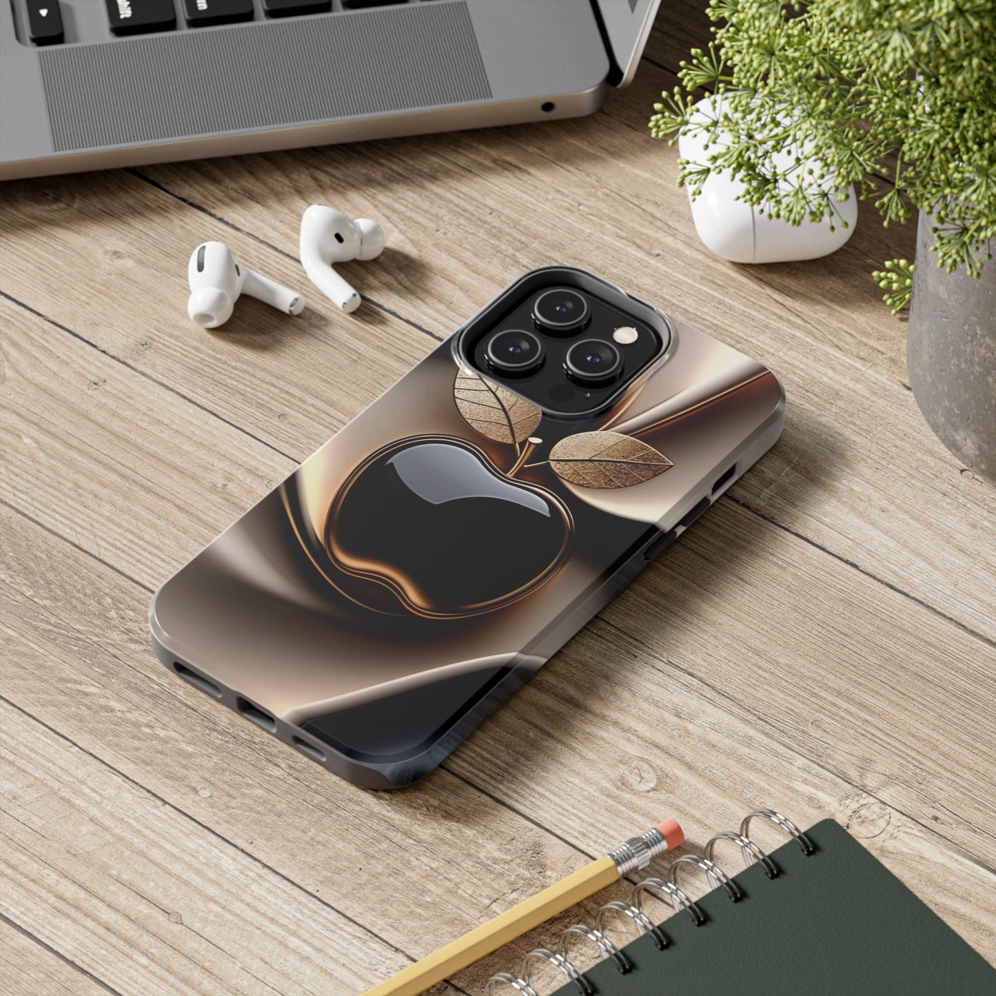 Sleek Apple-Inspired Tough Phone Cases, Stylish Smartphone Protection, Gift for Tech Lovers, Unique Phone Accessories | Iphone case