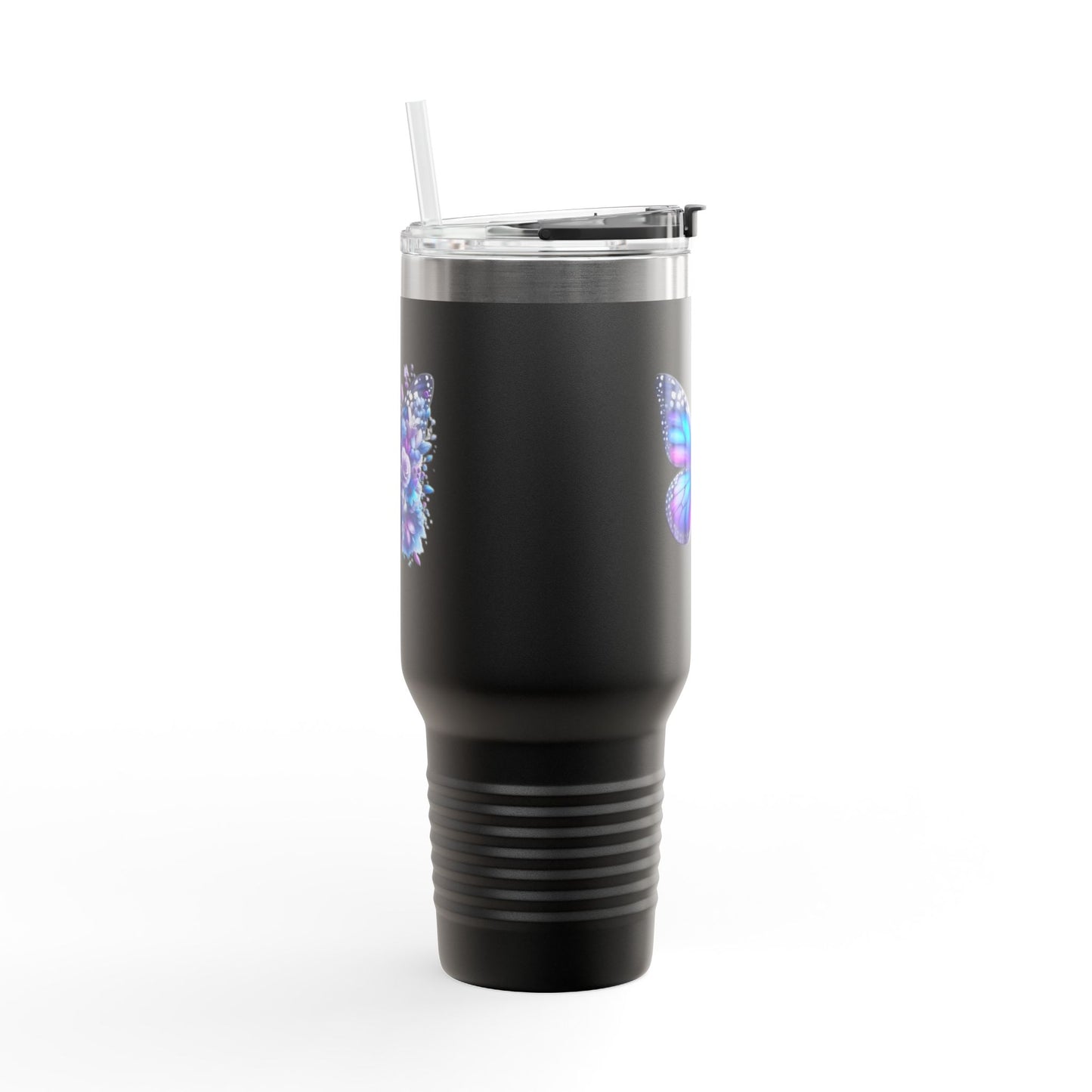 Colorful Butterfly Insulated Travel Tumbler, 40oz