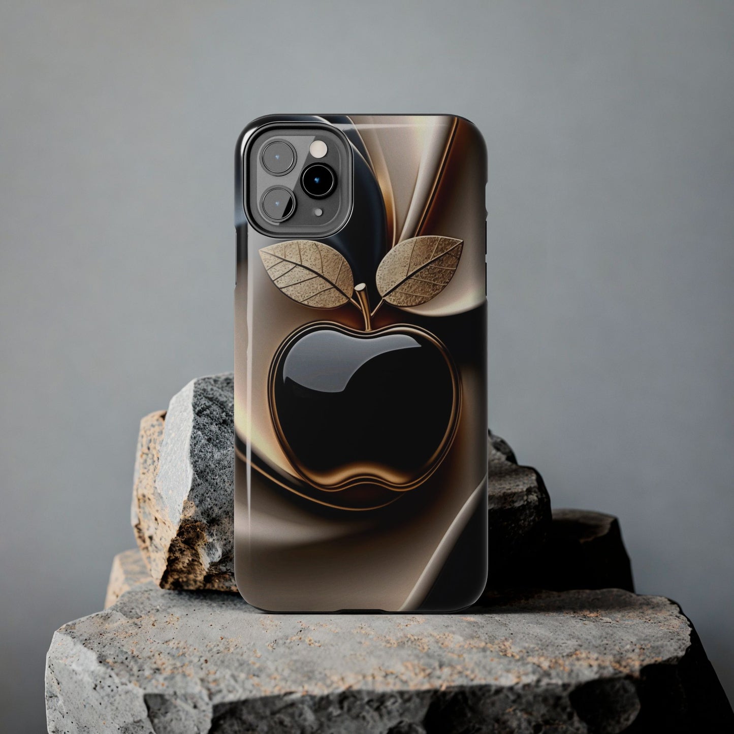 Sleek Apple-Inspired Tough Phone Cases, Stylish Smartphone Protection, Gift for Tech Lovers, Unique Phone Accessories | Iphone case
