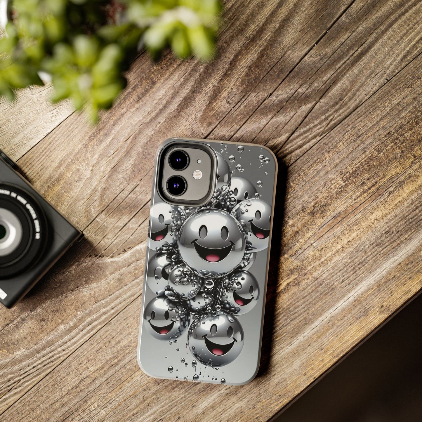 Smiley Bubble Tough Phone Cases - Durable Smartphone Protection, Fun Happy Face Design, Perfect for Gift | Iphone Case