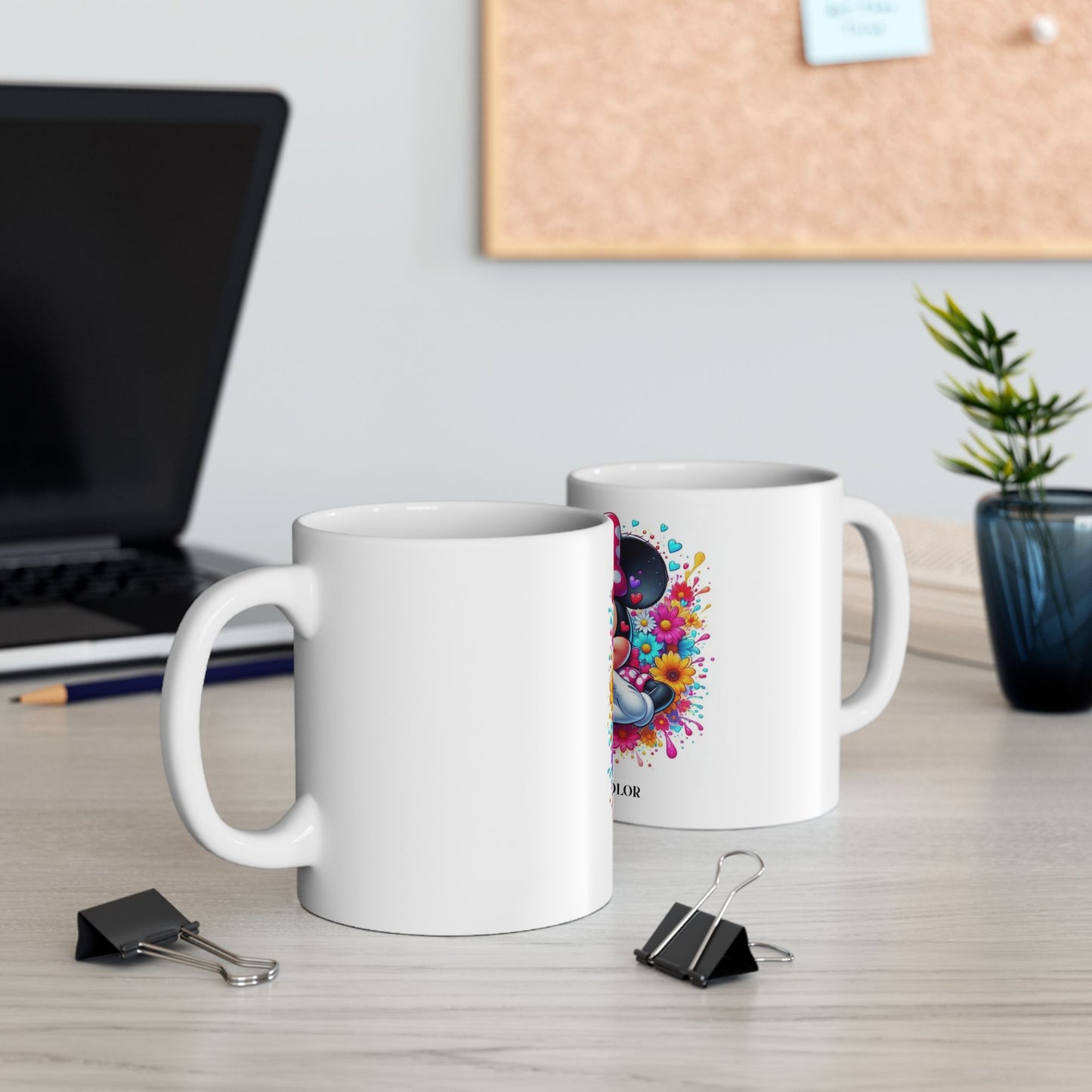 Colorful Minnie Mouse Ceramic Mug