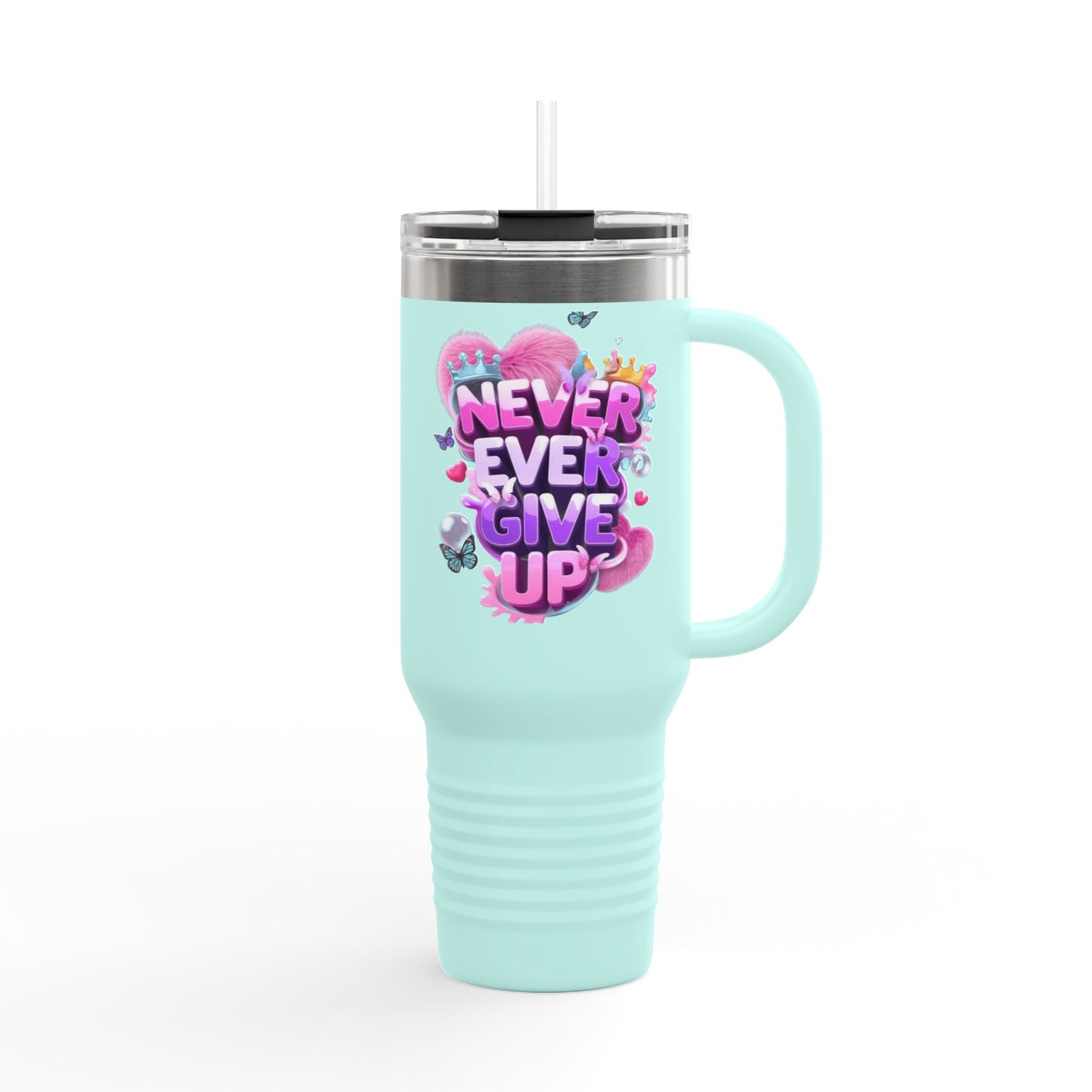 Motivational Insulated Travel Tumbler - 40oz