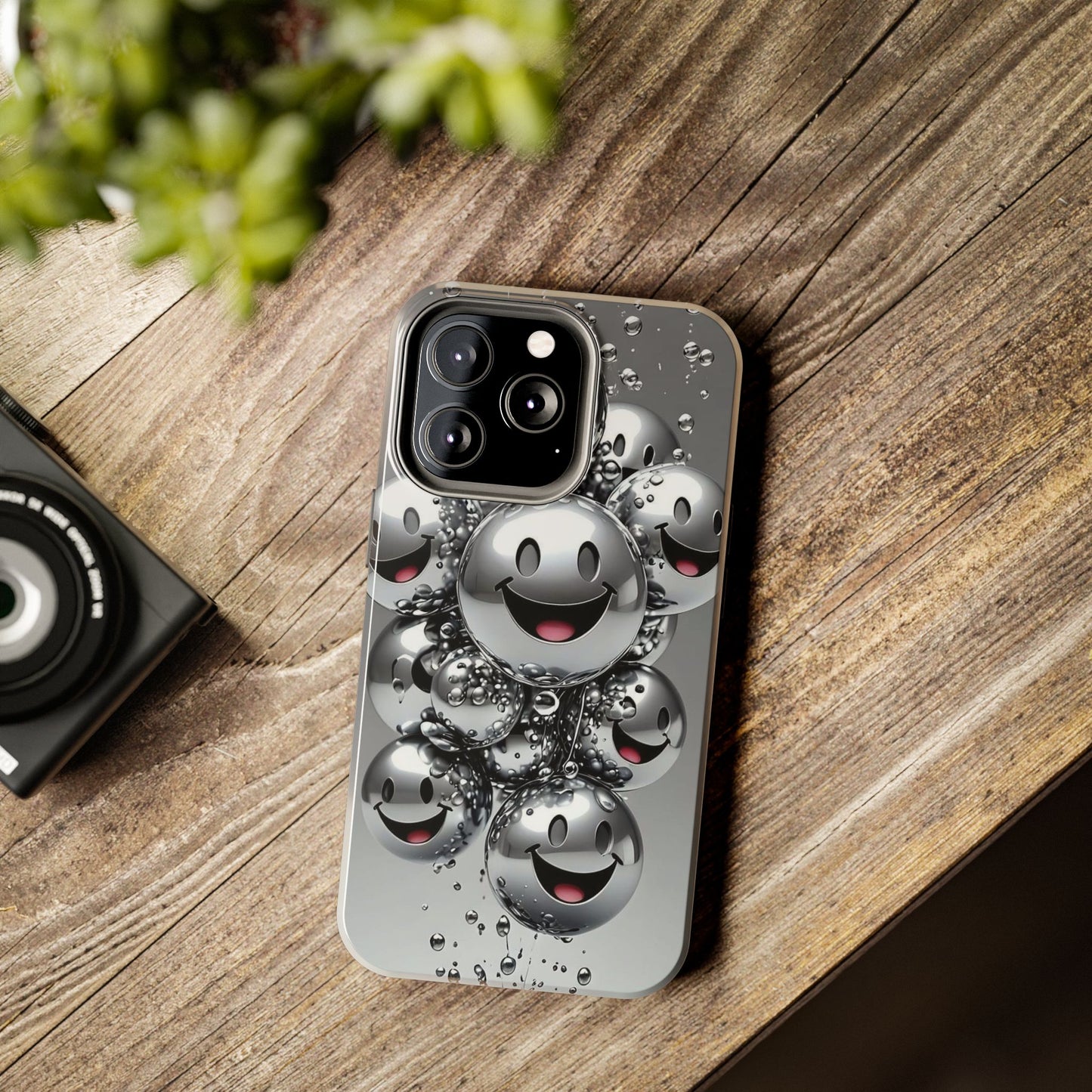 Smiley Bubble Tough Phone Cases - Durable Smartphone Protection, Fun Happy Face Design, Perfect for Gift | Iphone Case