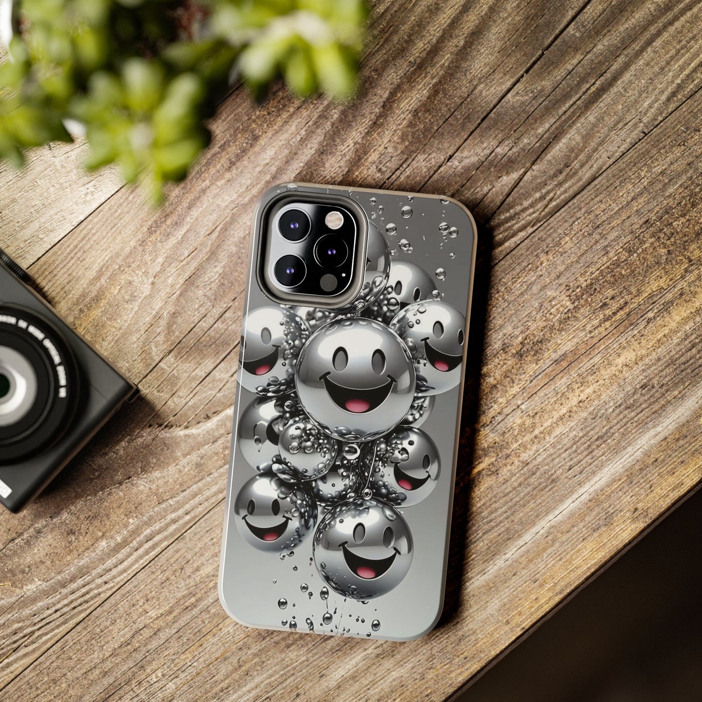 Smiley Bubble Tough Phone Cases - Durable Smartphone Protection, Fun Happy Face Design, Perfect for Gift | Iphone Case