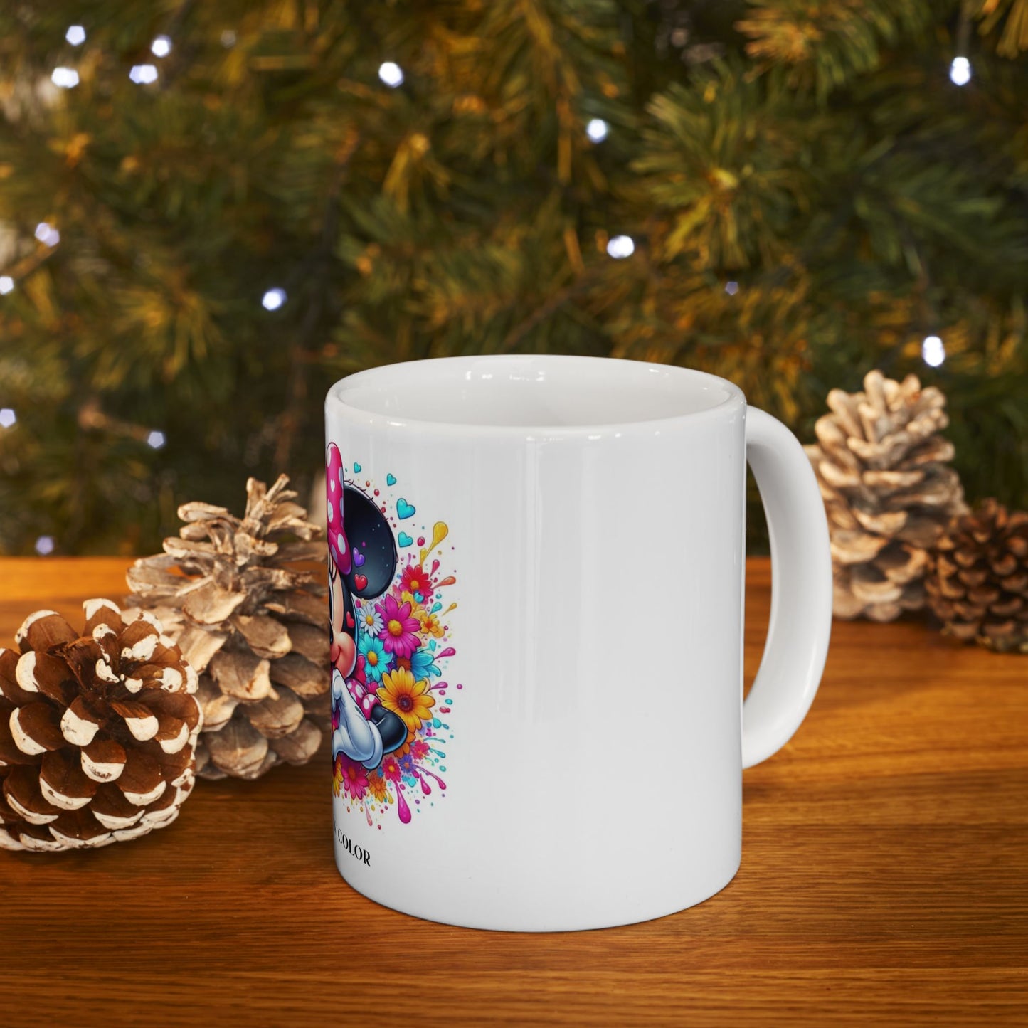 Colorful Minnie Mouse Ceramic Mug