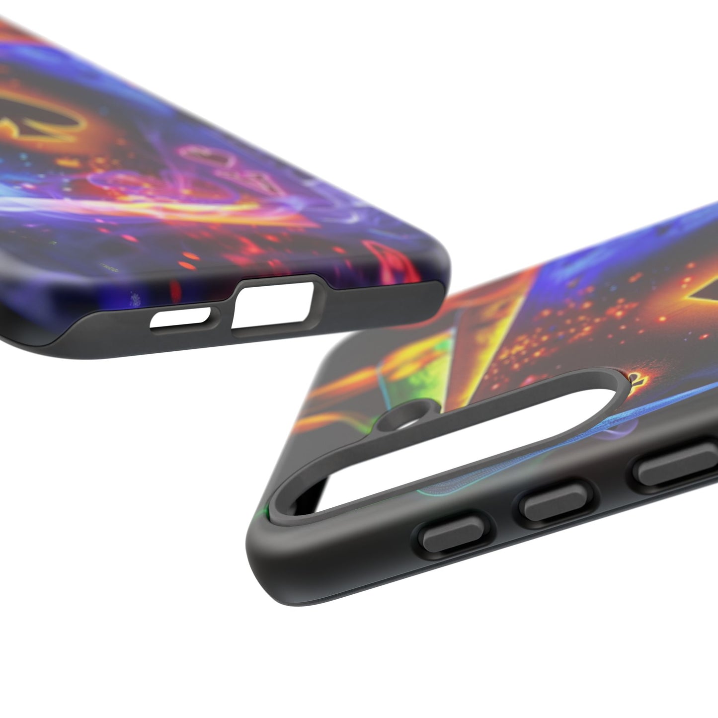Vibrant Phone Case with Ace of Spades Design, Tough Phone Cover, Colorful Gift for Gamer| Samsung Case