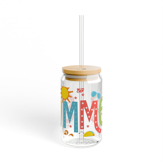 Summer Sipper Glass, 16oz - Refreshing Drinkware for Sunny Days