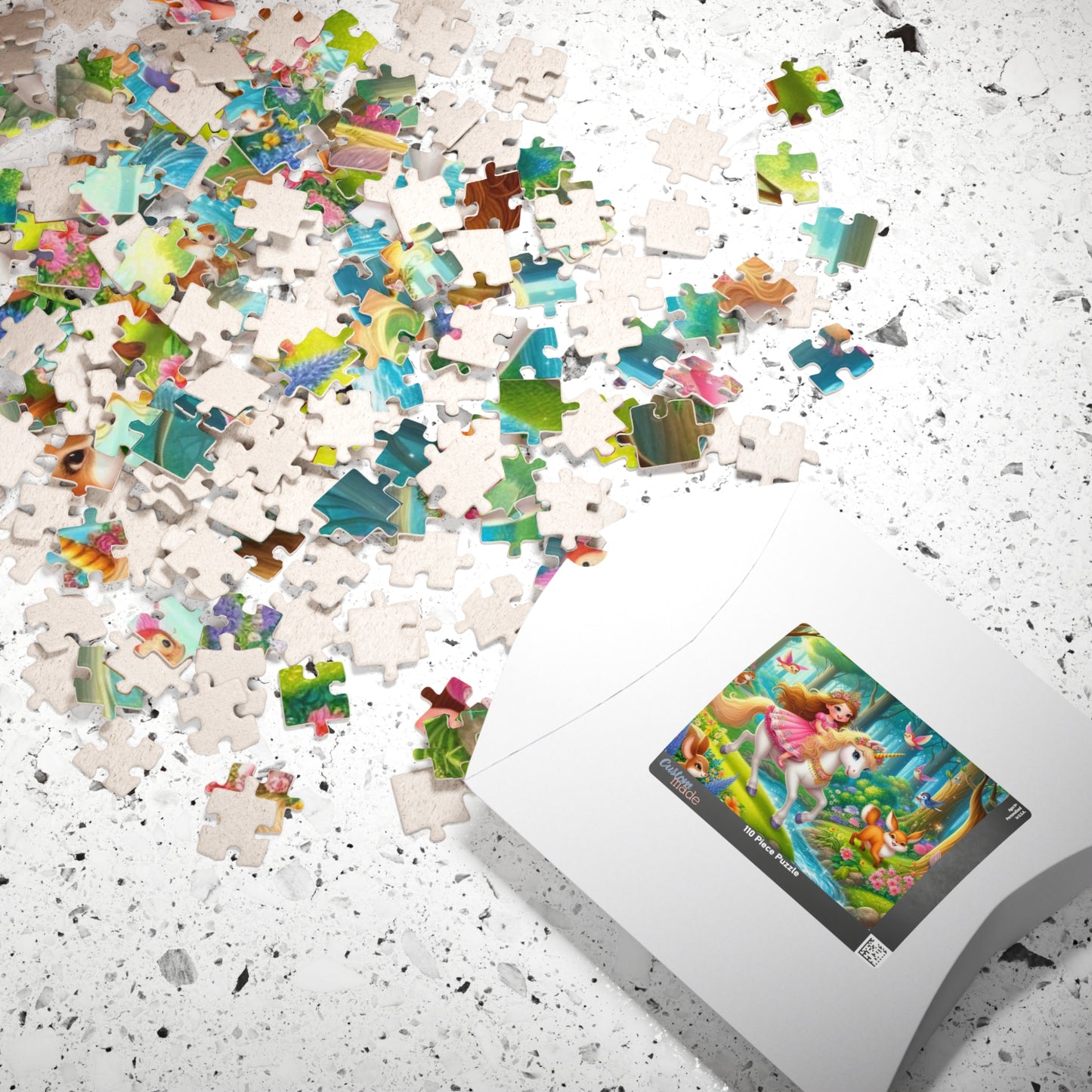 Whimsical Unicorn Puzzle for Kids, Family Fun, Magical Forest Theme, Kids Birthday Gift, Christmas Activity