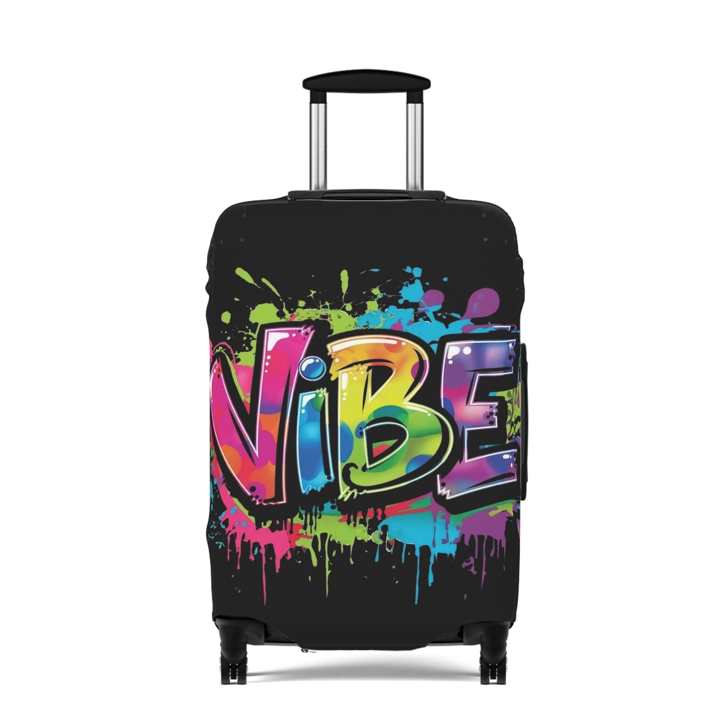 Vibrant Luggage Cover - Graffiti Style Travel Accessory, Perfect for Vacation, Unique Gift, Summer Travel | Suitcase