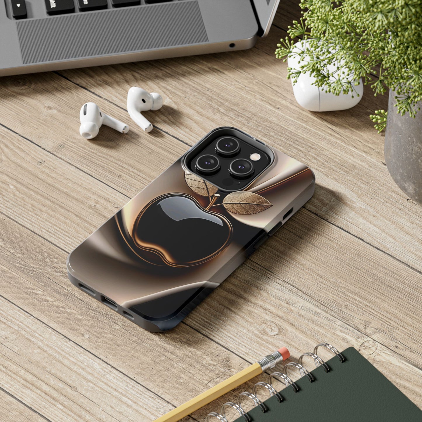 Sleek Apple-Inspired Tough Phone Cases, Stylish Smartphone Protection, Gift for Tech Lovers, Unique Phone Accessories | Iphone case