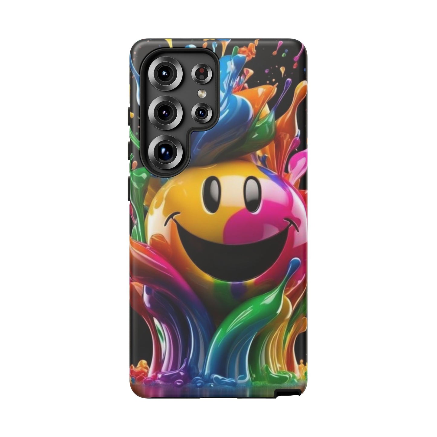 Colorful Smiley Phone Case - Fun and Funky, Vibrant Design, Gift for Friends, Cute Accessories, Unique Phone Cover | Samsung Case