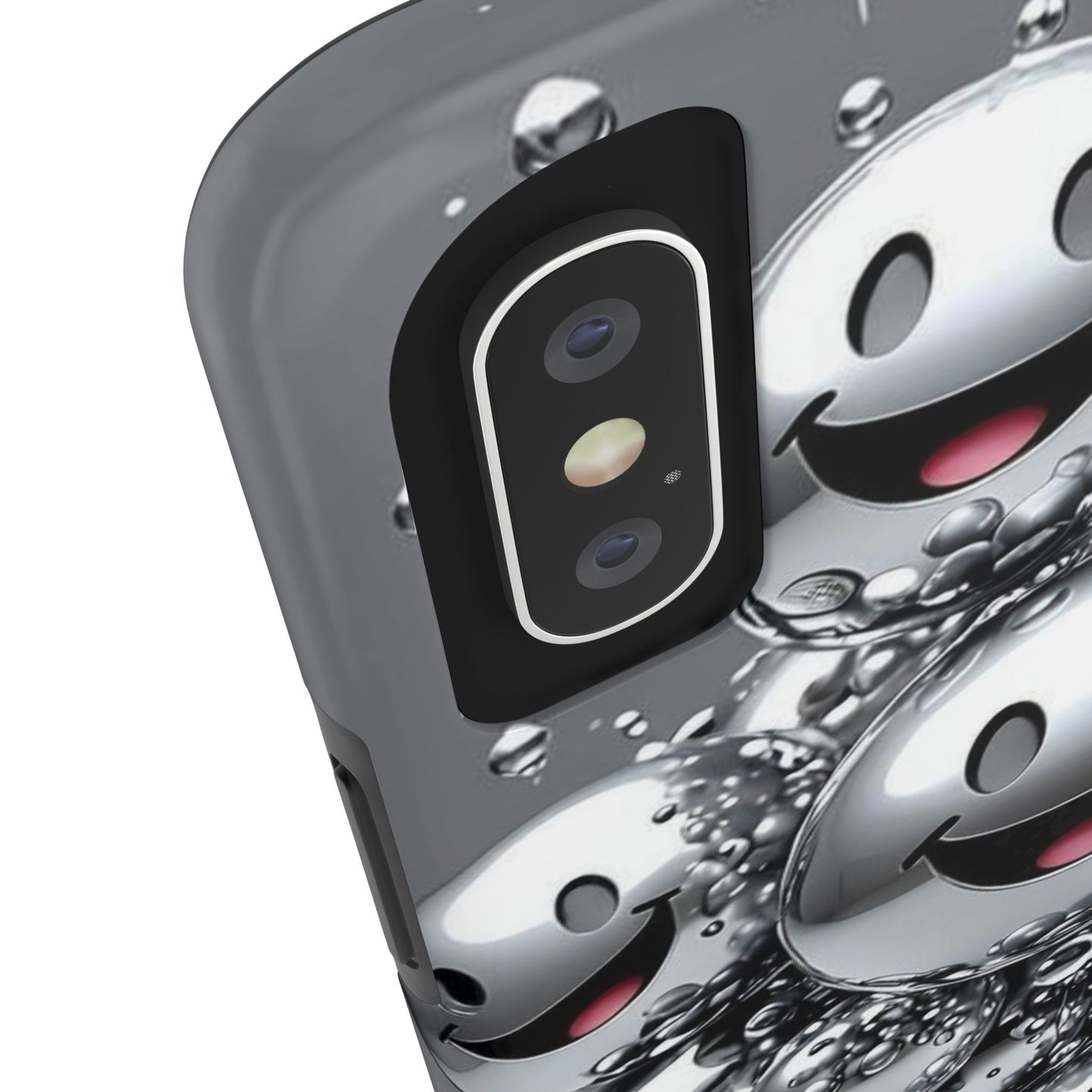 Smiley Bubble Tough Phone Cases - Durable Smartphone Protection, Fun Happy Face Design, Perfect for Gift | Iphone Case