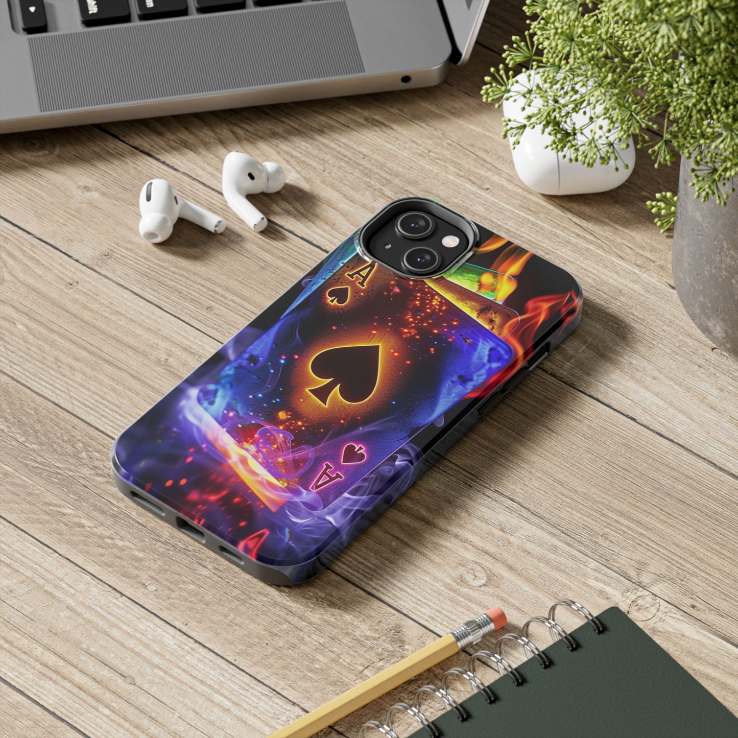 Ace of Spades Tough Phone Cases, Gaming Phone Cover, Gift for Gamers, Protective Case, Stylish Phone Accessory, Unique Phone Case | Iphone case