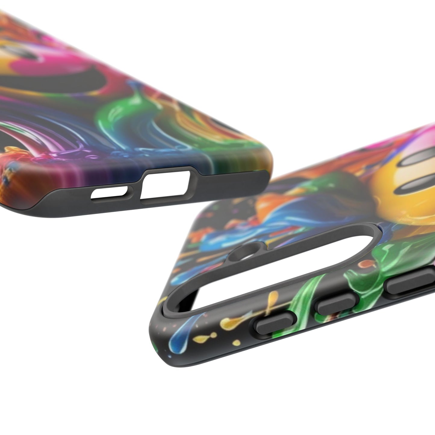Colorful Smiley Phone Case - Fun and Funky, Vibrant Design, Gift for Friends, Cute Accessories, Unique Phone Cover | Samsung Case