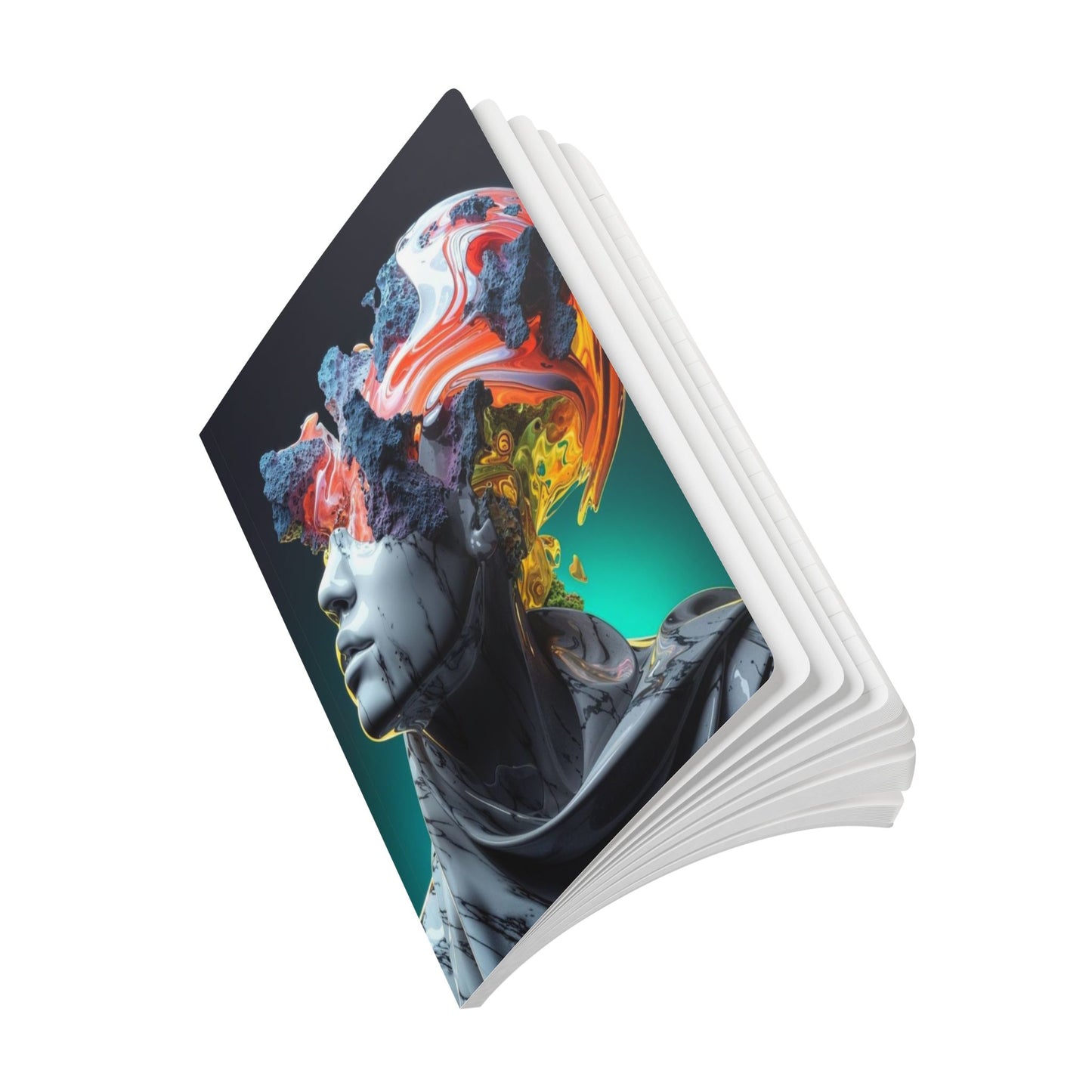 Artistic Softcover Journal for Reflection, Creative Writing, Gift for Students, Unique Notebook, Personal Growth Diary