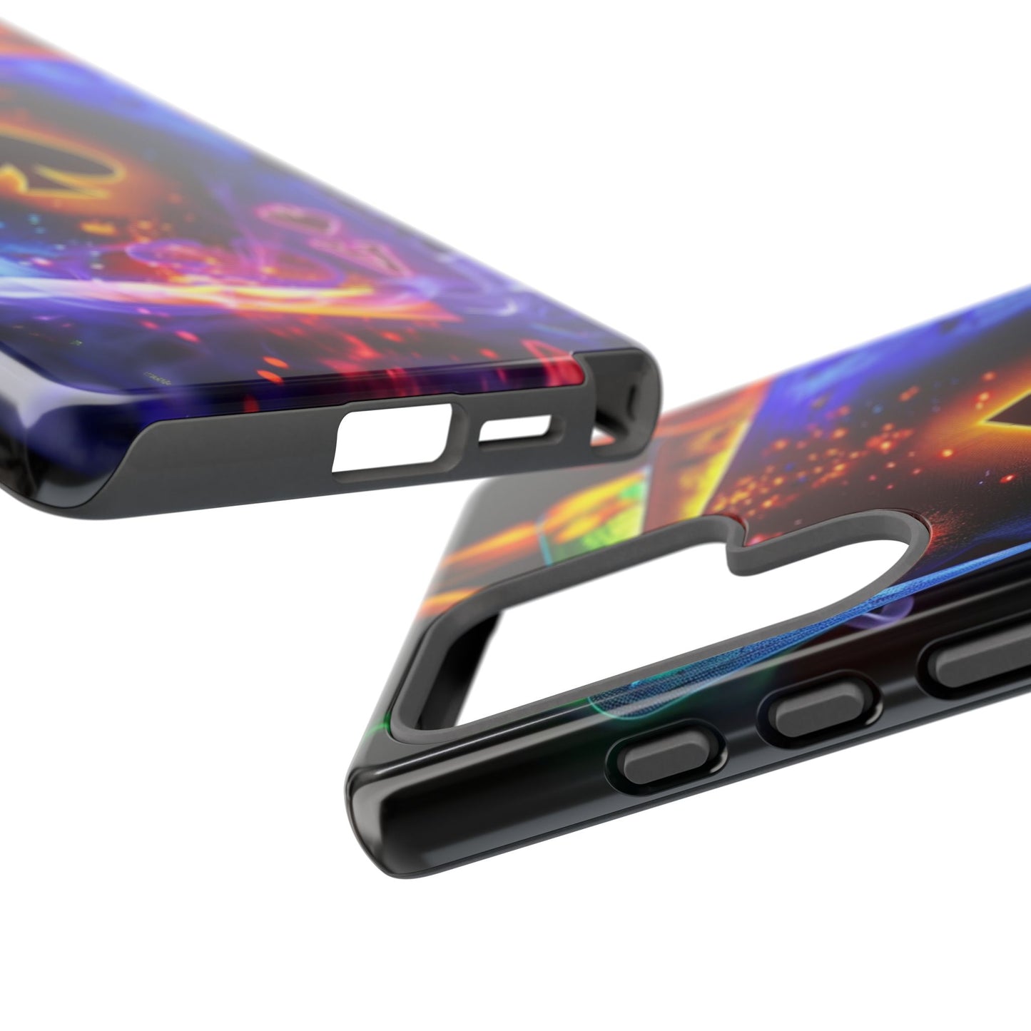 Vibrant Phone Case with Ace of Spades Design, Tough Phone Cover, Colorful Gift for Gamer| Samsung Case