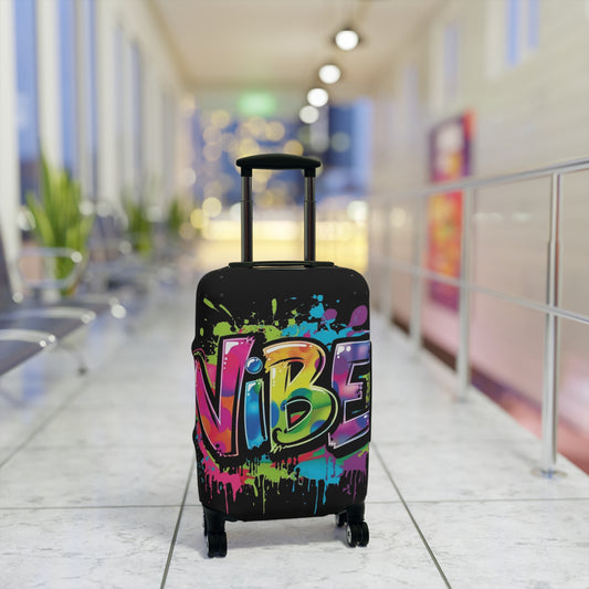 Vibrant Luggage Cover - Graffiti Style Travel Accessory, Perfect for Vacation, Unique Gift, Summer Travel | Suitcase