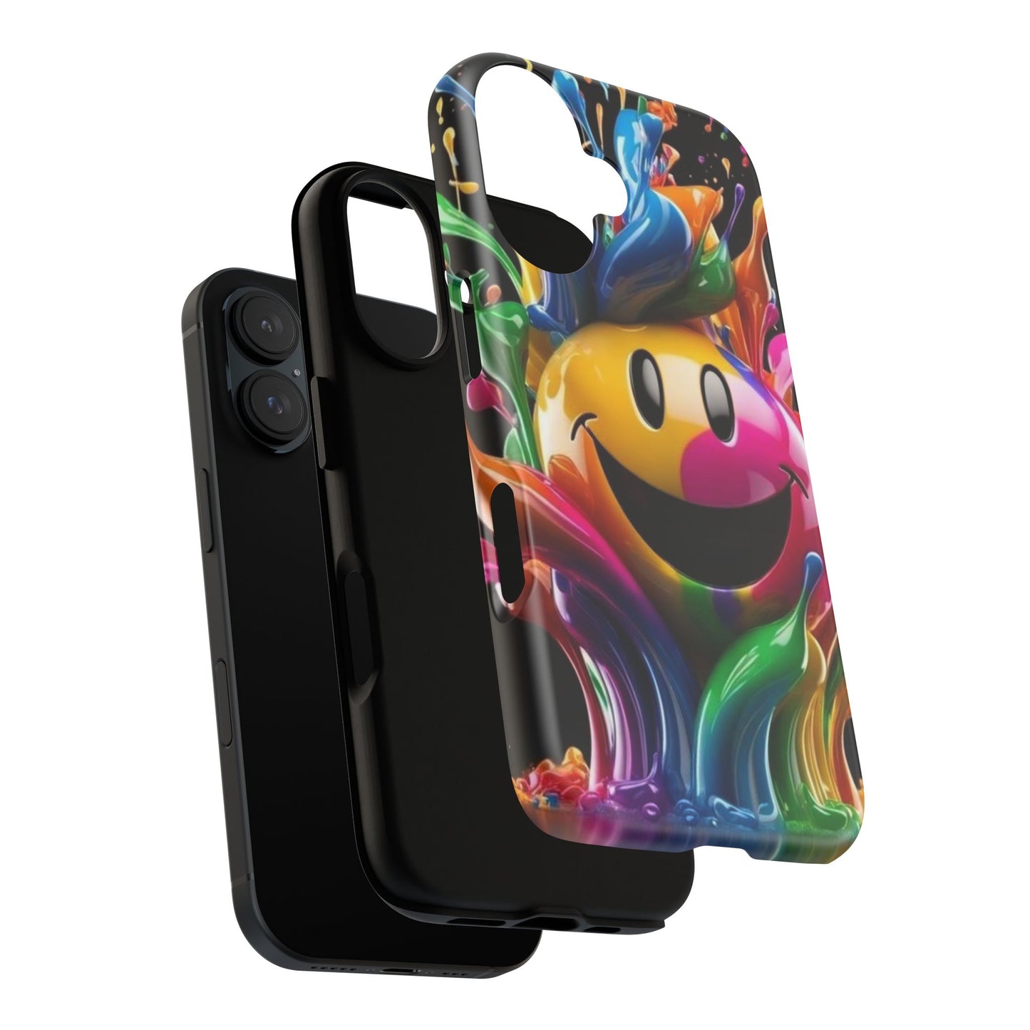 Colorful Smiley Phone Case - Fun and Funky, Vibrant Design, Gift for Friends, Cute Accessories, Unique Phone Cover | Samsung Case