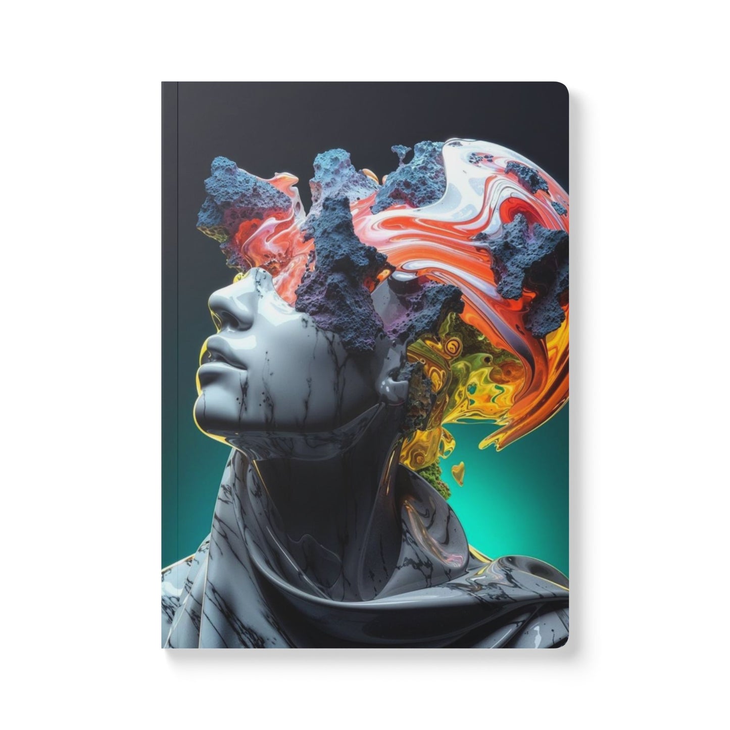 Artistic Softcover Journal for Reflection, Creative Writing, Gift for Students, Unique Notebook, Personal Growth Diary