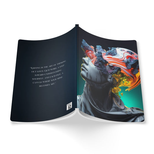 Artistic Softcover Journal for Reflection, Creative Writing, Gift for Students, Unique Notebook, Personal Growth Diary